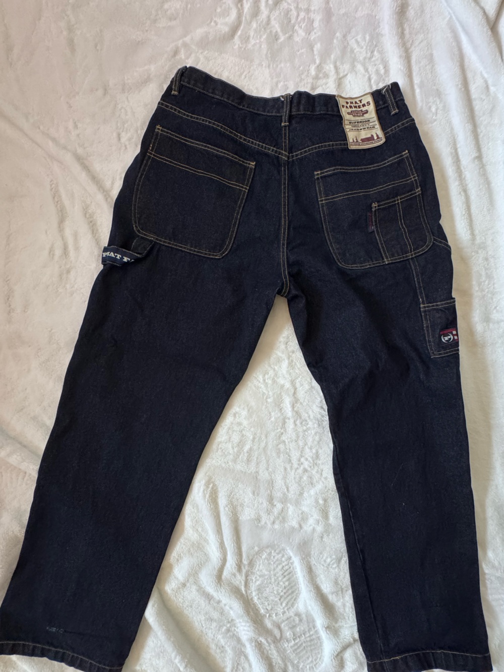 Phat Farm Men’s Dark Blue Carpenter Jeans 36